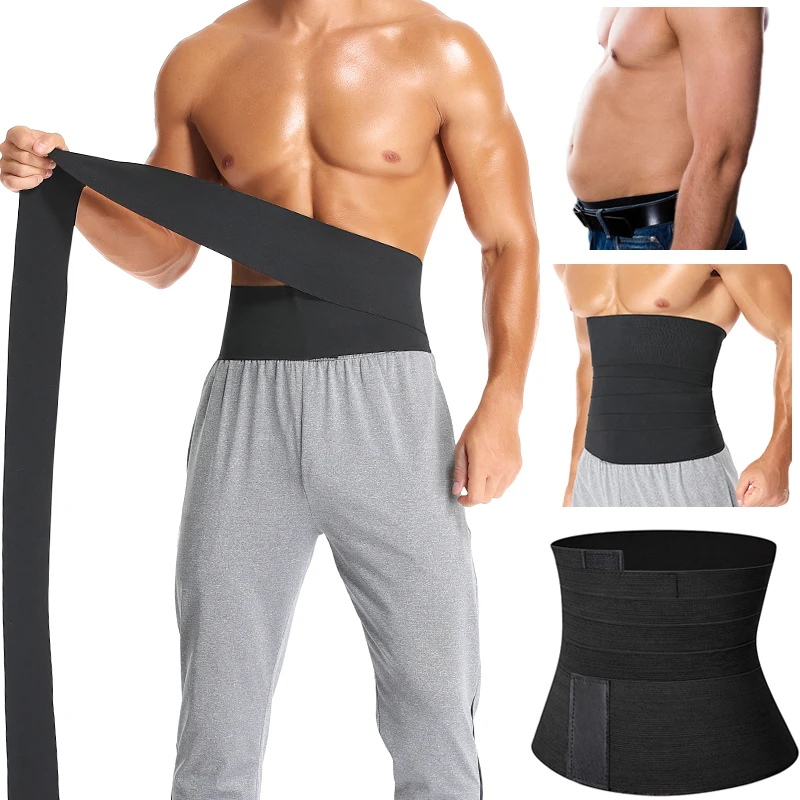MensWaistTrainerMaleAbdomenReducerSnatchMeUpBandageWrapSlimmingBeltBodyShaper