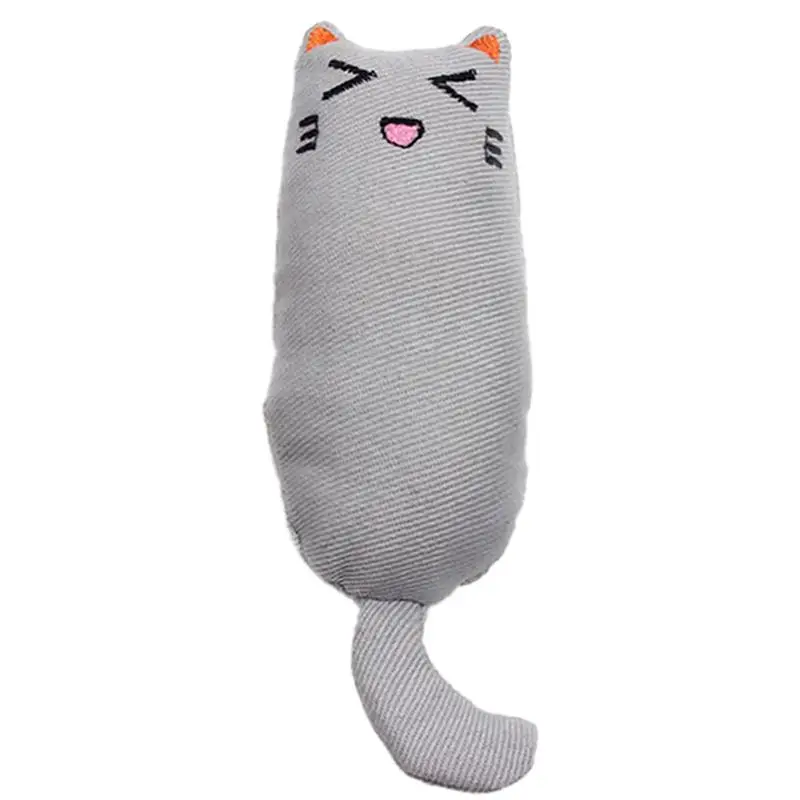 Домашние зубы шлифовальные игрушки для кошек Catnip Забавный интерактивный плюшевый Кот игрушка котенок Жевательная вокальная игрушка когти укусы большого пальца для кошки чистая игрушка