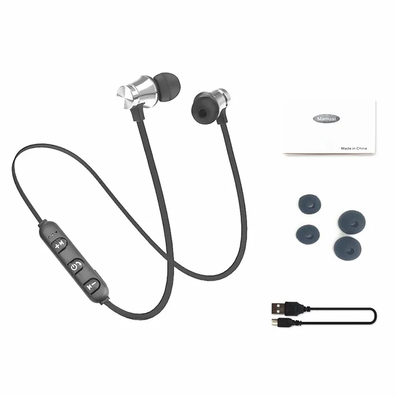 silver Беспроводные наушники Bluetooth наушники Fone de ouvido для xiaomi мобильного телефона с шейным ремешком Ecouteur Auriculares Bluetooth V4.1 - Цвет: silver