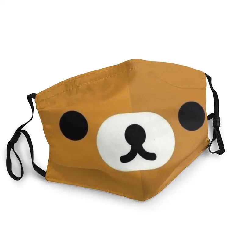Многоразовая маска Rilakkuma японская мультяшная манга для мужчин и женщин