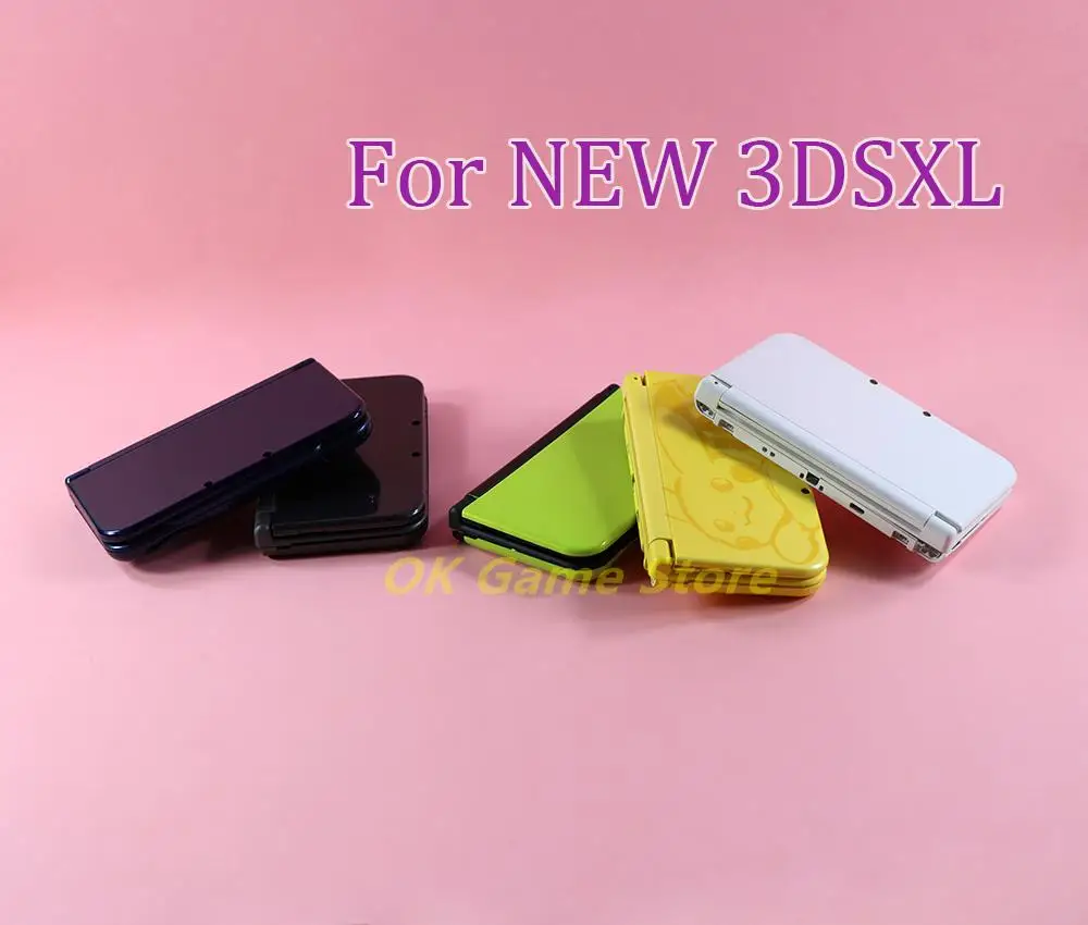 

6 комплектов, сменный оригинальный полный комплект, корпус, чехол, лицевая панель, крышка пластины с кнопками и винтами для нового 3DS LL/XL, чехол для консоли