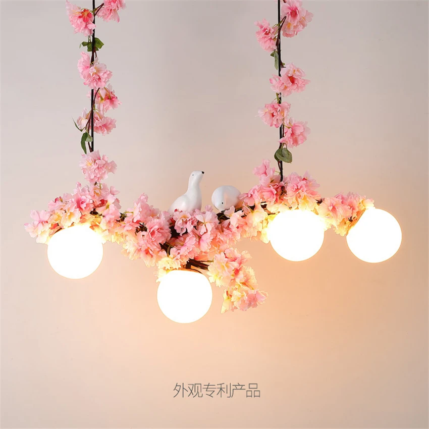週末セール ヴィンテージピンクの花の鳥のペンダントライトリビングルームキッチン音楽レストランバー樹脂鉄ペンダントランプ装飾照明 購入半額 Pnlp Sn 週末セール ヴィンテージピンクの花の鳥のペンダントライトリビングルームキッチン音楽レストランバー樹脂鉄ペンダントランプ装飾照明 購入半額 Pnlp Sn