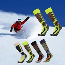 Уличные мужские и женские спортивные носки, зимние лыжные носки, теплые толстые хлопковые Термо носки, носки для сноубординга, туризма, катания на лыжах