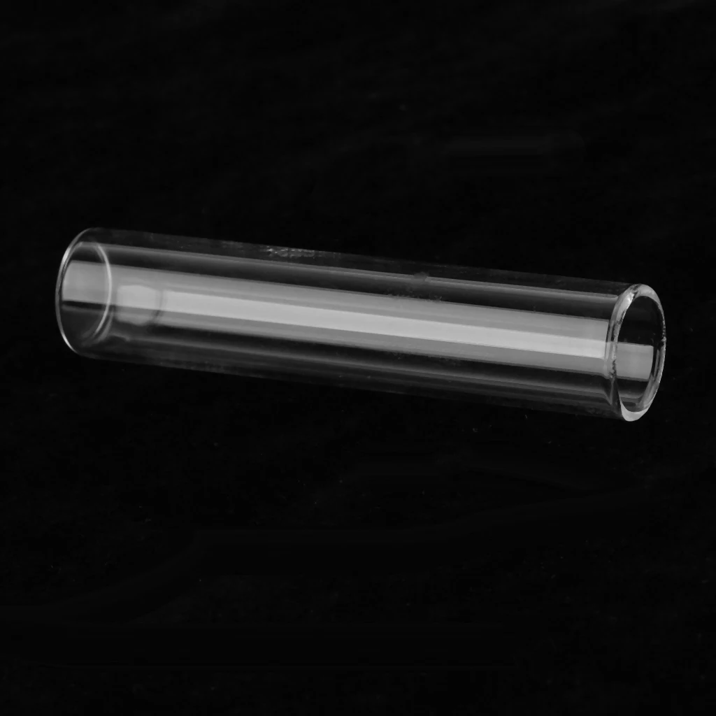 Borosilicate Glass Flat Test Spice Tubes, Pack of 10 Pieces; Clear view, helps with quick identification