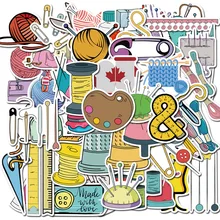 Autocollant de Graffiti en PVC cousu à la main, étiquette flocons, accessoire esthétique de Scrapbooking, pour téléphone enfant, pour carnet de notes, 50 pièces
