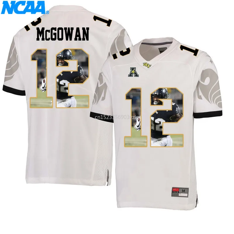 Новое поступление, высокое качество, UCF McGowan#12 Smith#4, футболка, спортивные майки, S-XXXL