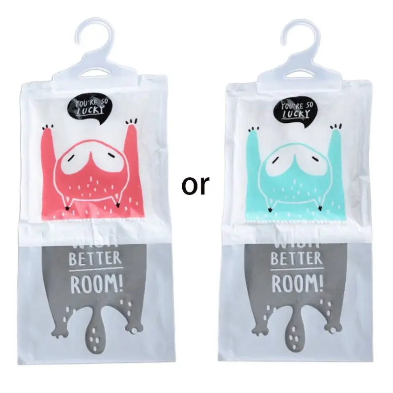 1 упаковка милый мультфильм Осушитель Мешок кухонный шкаф для ванной комнаты подвесной гигроскопический анти-плесень дезодорирующий влагостойкий осушитель