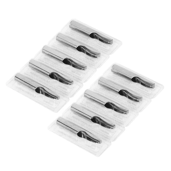 

10 Professional Stainless Steel Nozzle Tips for Tattoo Machine