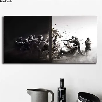 

Rainbow Six Siege Game Paintings Canvas Prints Picture Modular For Living Room Poster On The Wall Home Decoration