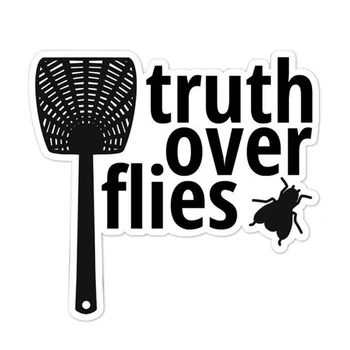 

10pcs/pack Harris Letters Easy Install Home Decor Yard Presidential Debate Truth Over Flies English Fly Swatter Sticker