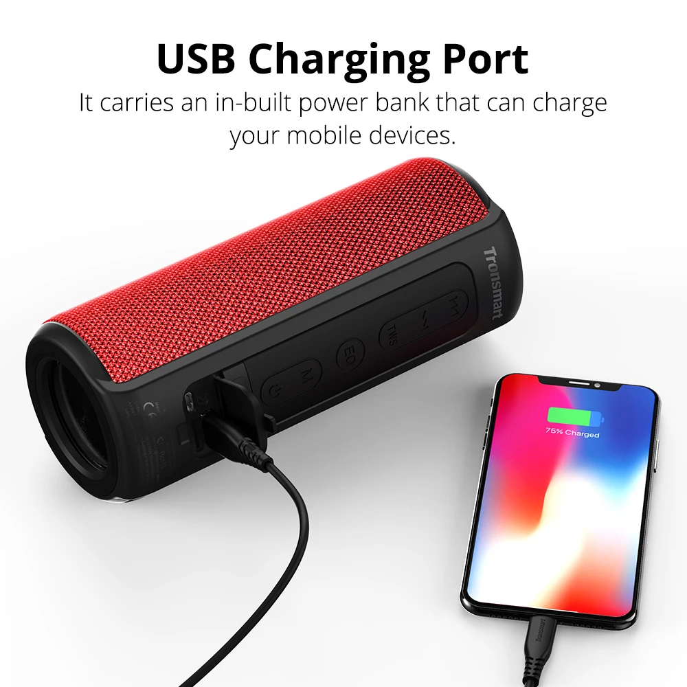 Tronsmart Element T6 Plus 40 Вт bluetooth-динамик BT5.0 IPX6 Водонепроницаемый TWS стерео звук беспроводной динамик с глубокими басами для дома