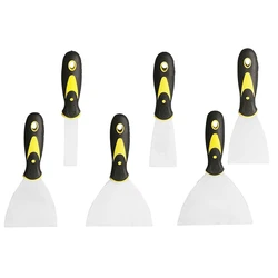 Ensemble de couteaux à mastic, 6 pièces, spatule en acier inoxydable, couteau d'époussetage, antirouille, spatule pour gratter les murs 