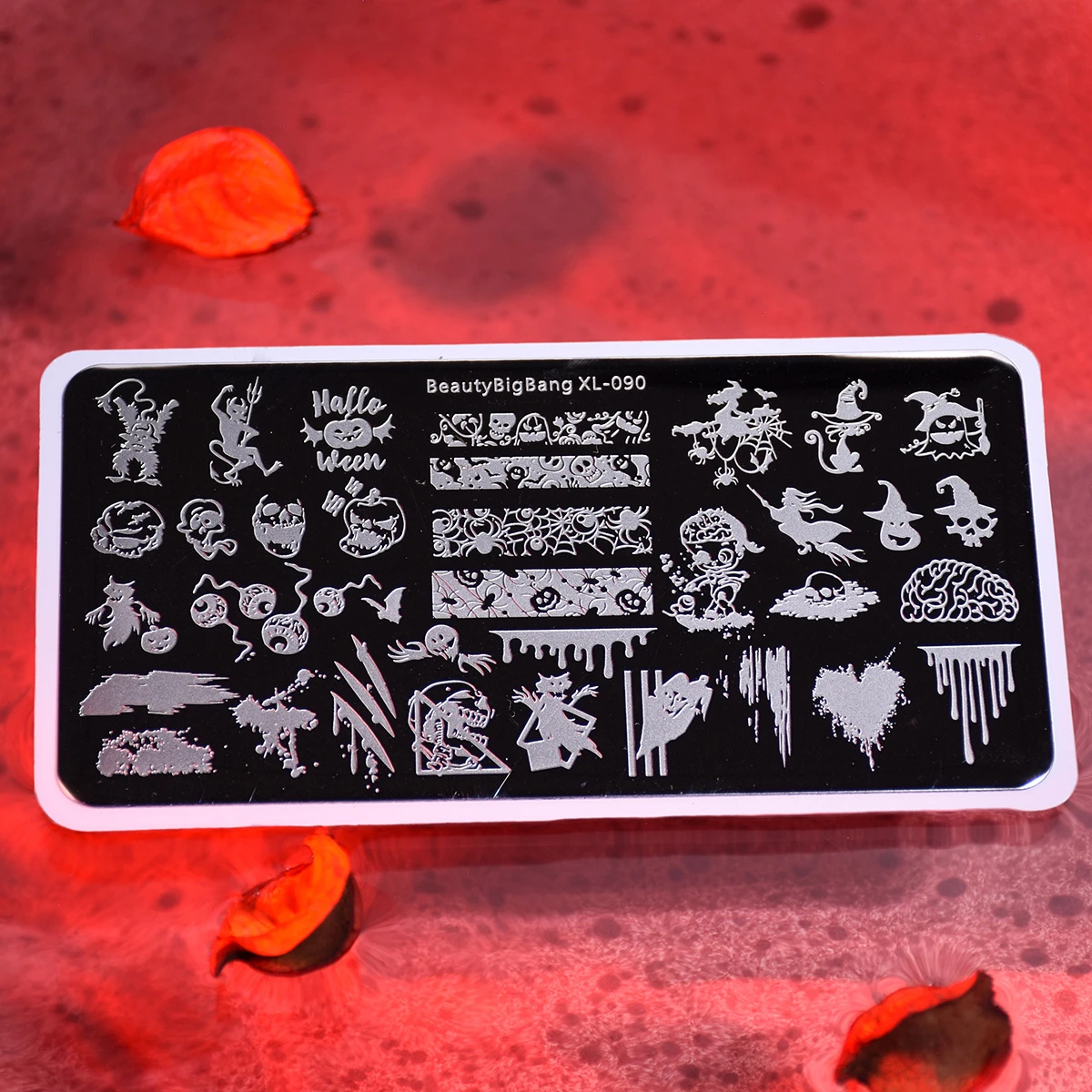 BEAUTYBIGBANG 6*12 см Хэллоуин дизайн ногтей штамповка пластины привидение, паук шаблон маникюра изображения Шаблон фестиваль трафарет для ногтей
