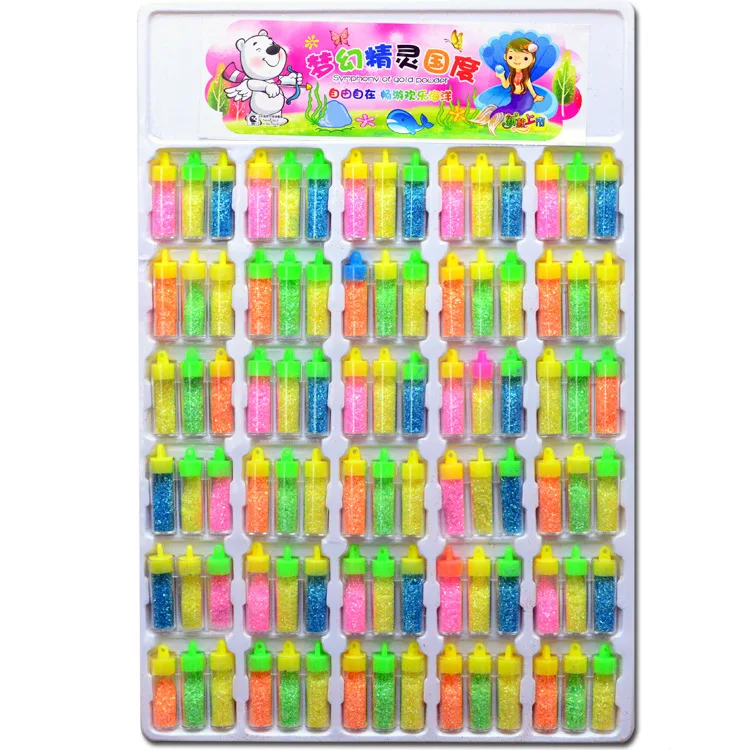 

Glitter Powder Children Hand-made DIY Painted Glitter Manicure Color Decoration Students School Side Hanging Version Toy