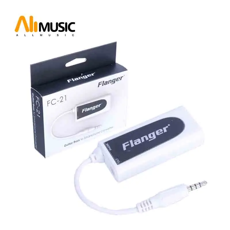 

Flanger FC-21 Converter Adapter For Cell Phone IPhone and Android Phone to Guitar Bass Touch Music