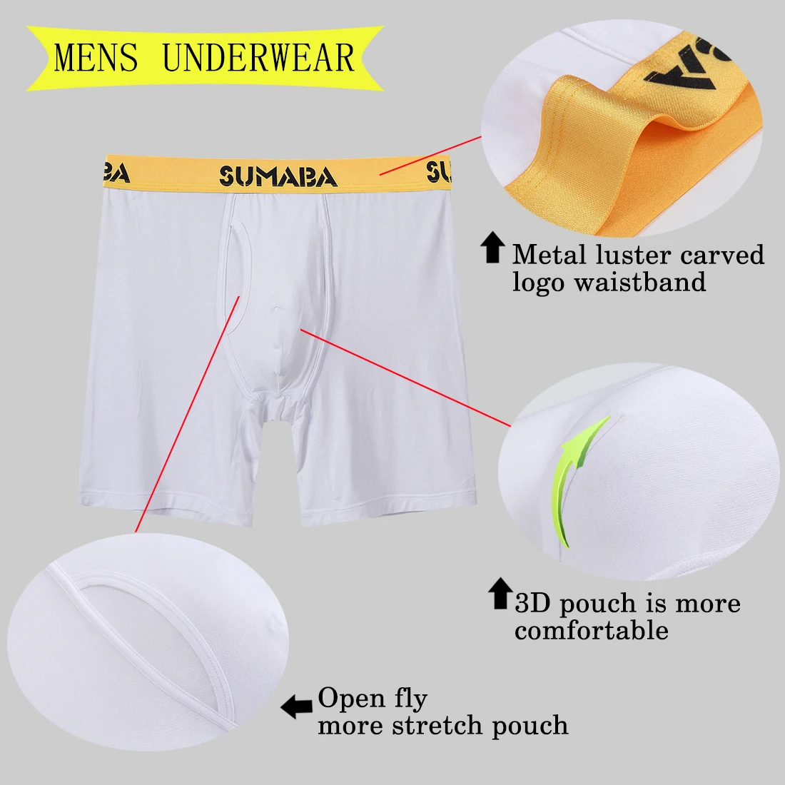 2021 New Arrival Men Comfortable Underpants Fashion Extra High Quality Bamboo Breathable Boxer Shorts Male