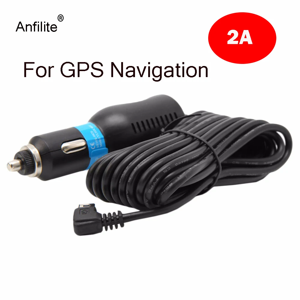 

Автомобильный Мини USB адаптер питания anвосстановленный, 2 а/2,5 А, шнур для GPS навигатора, видеорегистратора, автомобильные аксессуары