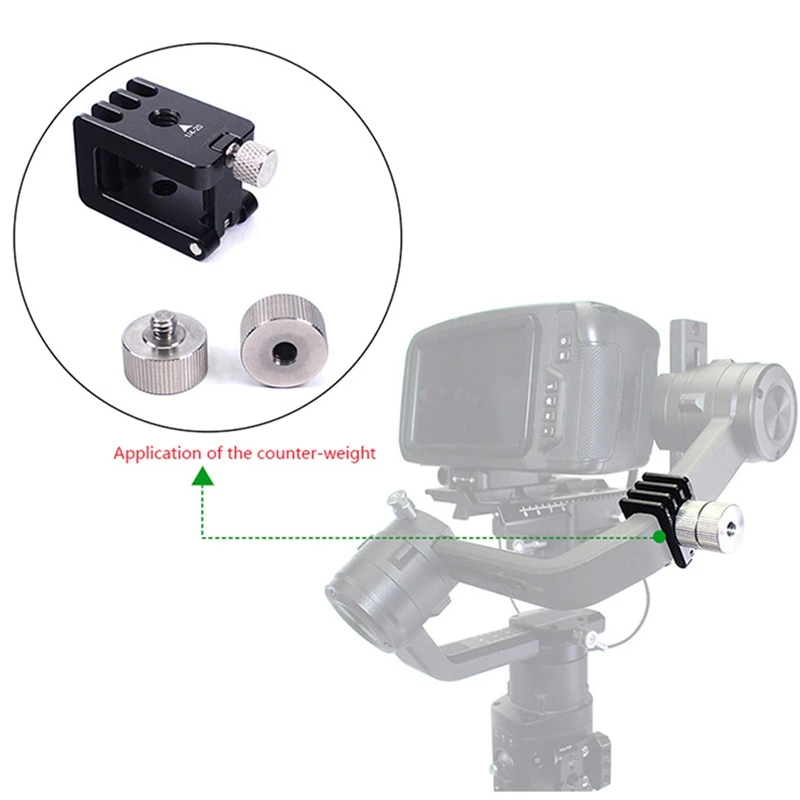 Для Ronin S Gimbal Black Magic Bmpcc 4K camera Clump weight Balancer аксессуары два 25G один 100G