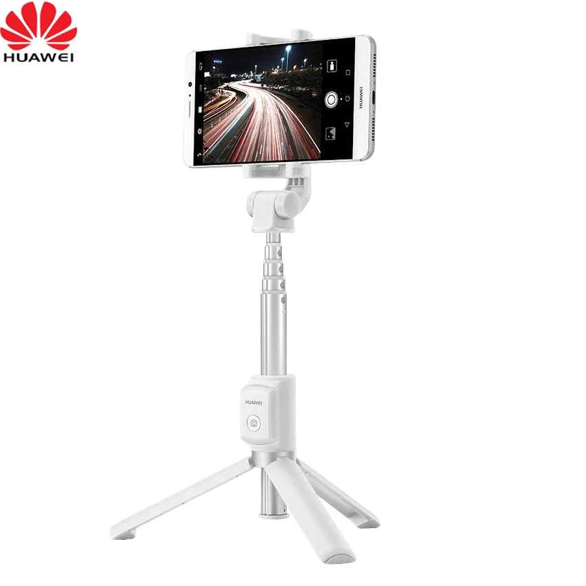 Huawei White Original Huawei Honor Travel Tripod Wireless Selfie Stick AF15 Portable Bluetooth3.0 Monopod for iOS/Android/Huawei smart phone - Цвет: Huawei White
