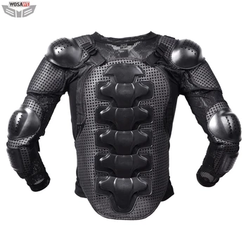 

Motorcycle Jacket Motocross Racing off-road Body Armor Chest Protective Gear Back Spine Support Elbow Pads Sports Protection