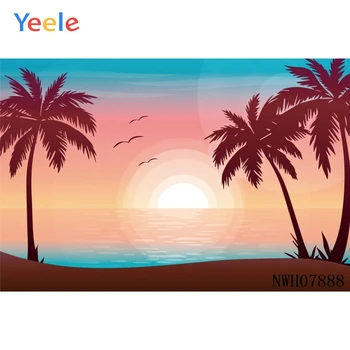 

Customized Vinyl Photo Background Sunset Over The Sea Flag Custom Photo Studio Background Backdrop