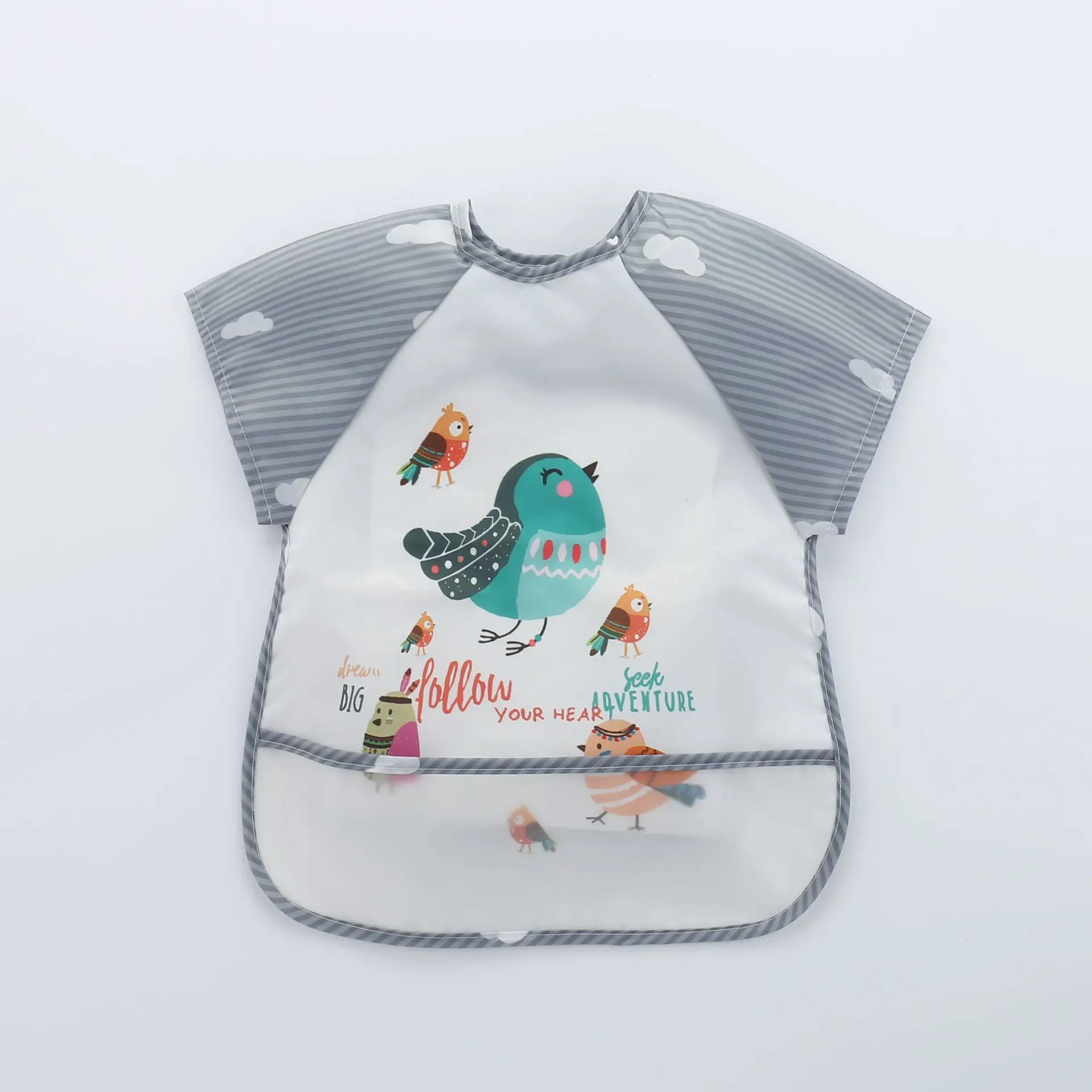 newborn socks for babies Cute Baby Adjustable Bibs Polyester Waterproof Sleeveless Lunch Feeding Bibs Baby Cartoon Feeding Cloth Children Baby Apron 0-3Y baby stroller mosquito net