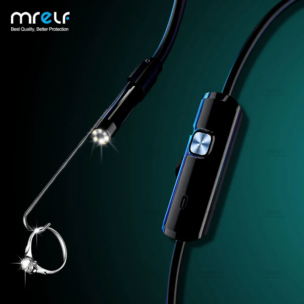 Cámara endoscópica Industrial, minicámara endoscópica con Cable Flexible USB, móvil, USB tipo C, Android, para coches