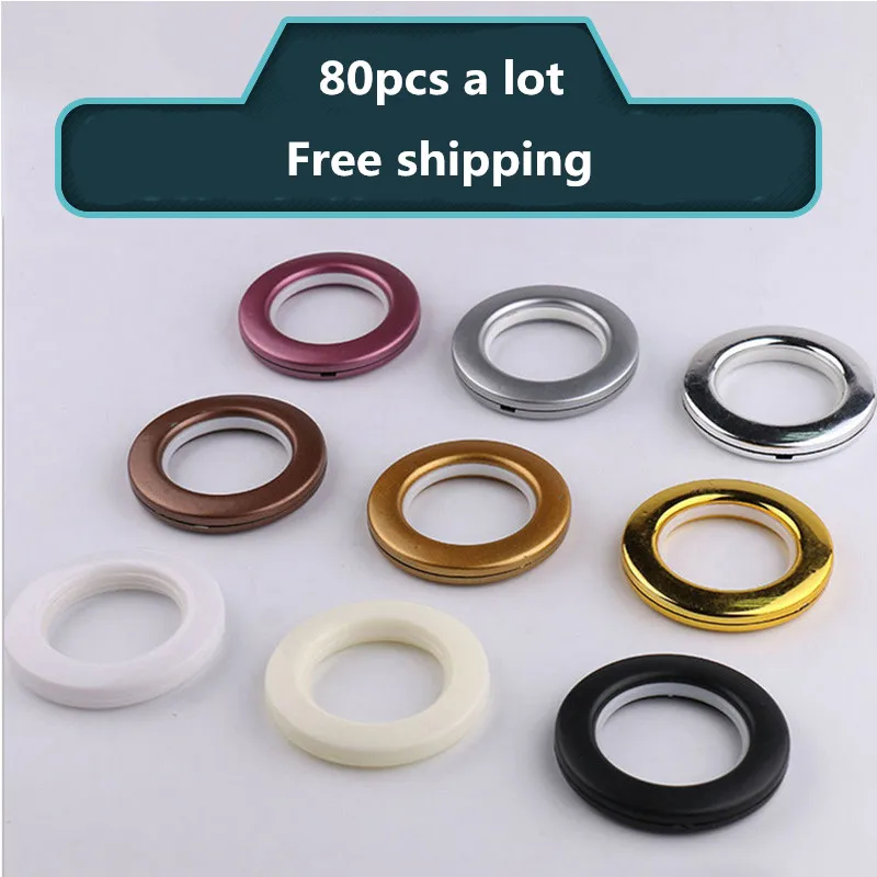 80 Pieces Roman Rings For Curtains Cheap Curtain Rings Plastic Curtain Eyelets Curtain Grommet