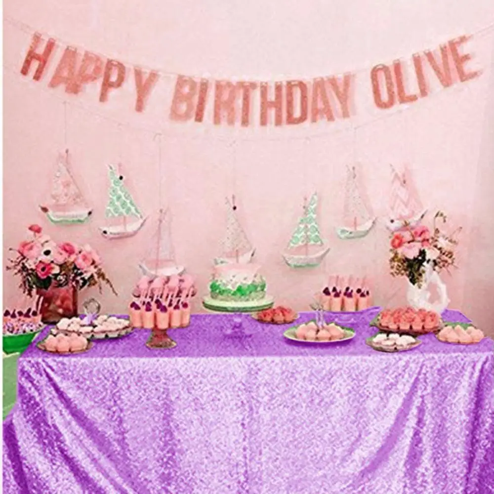  Lavender Sequin Tablecloth Lilac Wedding Party Sequin Tablecloths Classy and Elegant Table Cloth fo