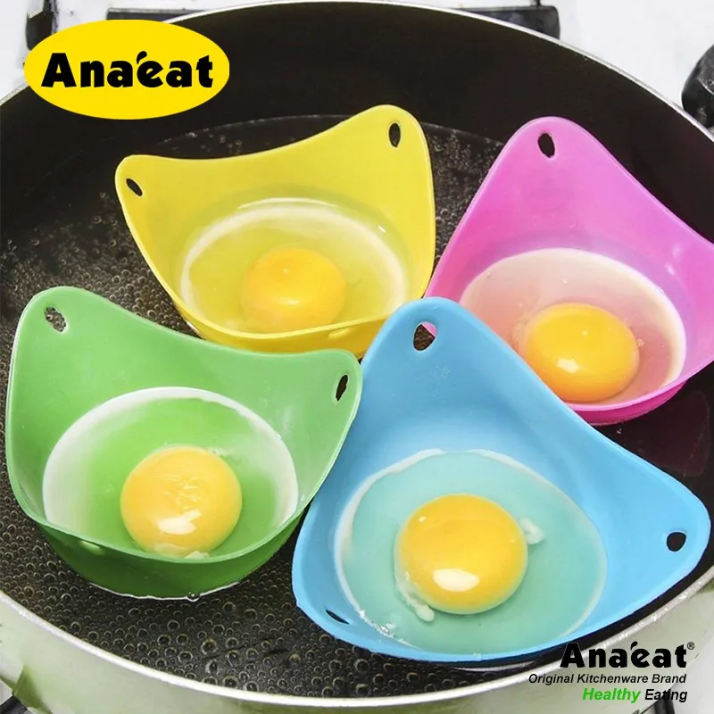 

ANAEAT Silicone Egg Poacher Cook Poach Pods Kitchen Tool Baking Poached Cup Egg Kitchen Cooking Tools