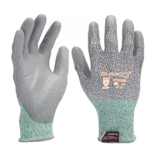 SAFETY-INXS полиуретан ладонь с безопасным покрытием рабочие защитные перчатки Gloves13 Калибр анти-Резные Перчатки безопасность работы