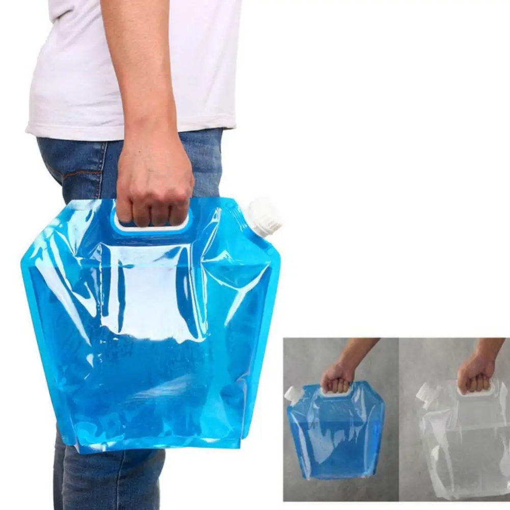 Foldable Large Capacity Water Bag Tasteless Safety Seal Portable Drinking Container Camping Hiking Survival Storage | Спорт и