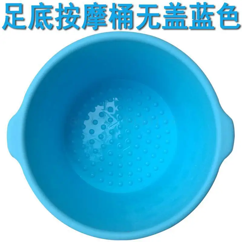 Bubble foot barrel plastic foot bath thickening insulation foot washing barrel over the calf wood solid wood wooden household ar - Цвет: Old  farmer  15