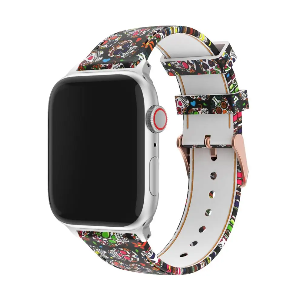 Печать силиконовый браслет для часов для Apple Watch, версии 44 мм 40 мм, 42 мм, 38 мм, браслет для наручных часов iWatch серии 5/4/3/2/1 22 мм Шестерни S3 ремень