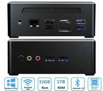 Billige T-Bao Günstigste Mini Pc AMD Ryzen R5 3550H R7 2700U Vega Grafik 2 * DDR4 Gaming PC Computer Windows 10 4K HTPC HDMI 2,0 DP AC WiFi