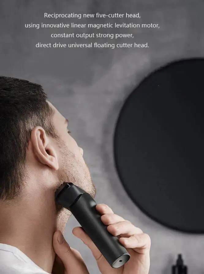Xiaomi Mijia Reciprocating Electric Shaver Razor 5 Cutter Heads 15,000rpm Type-C Rechargeable Waterproof Omnidirectional Floatin (15)