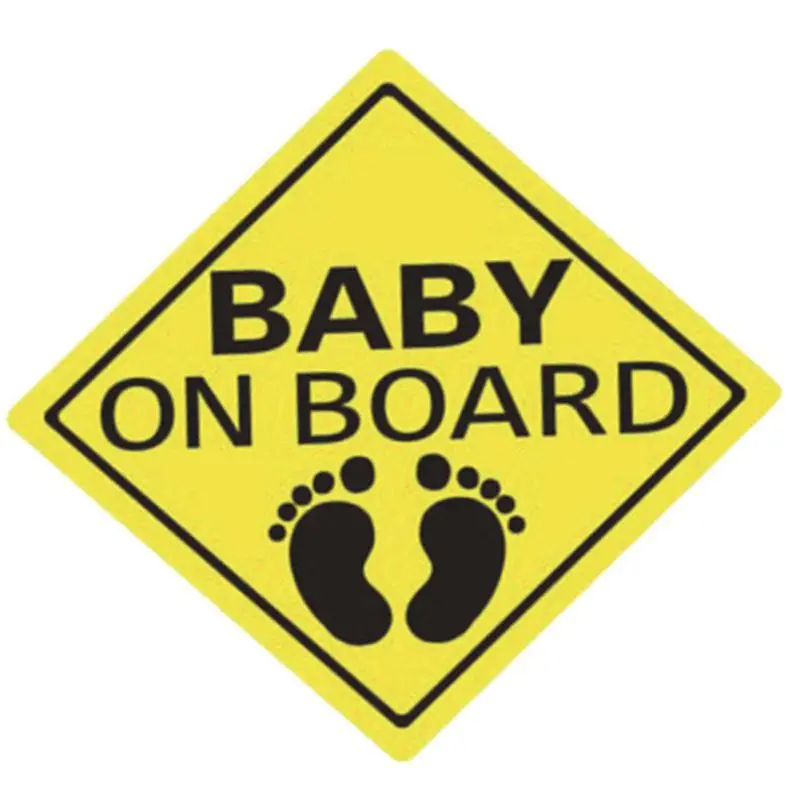 Lovely Baby ON Board Reflective Vehicle Bumper Magnet Reflective Vehicle Car Sign Sticker