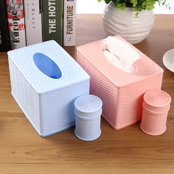 

Chinese-style Imitation Rattan Tissue Box Paper Towel Paper Extraction Box Classical Square Paper Tube Napkin Storage Box Send T