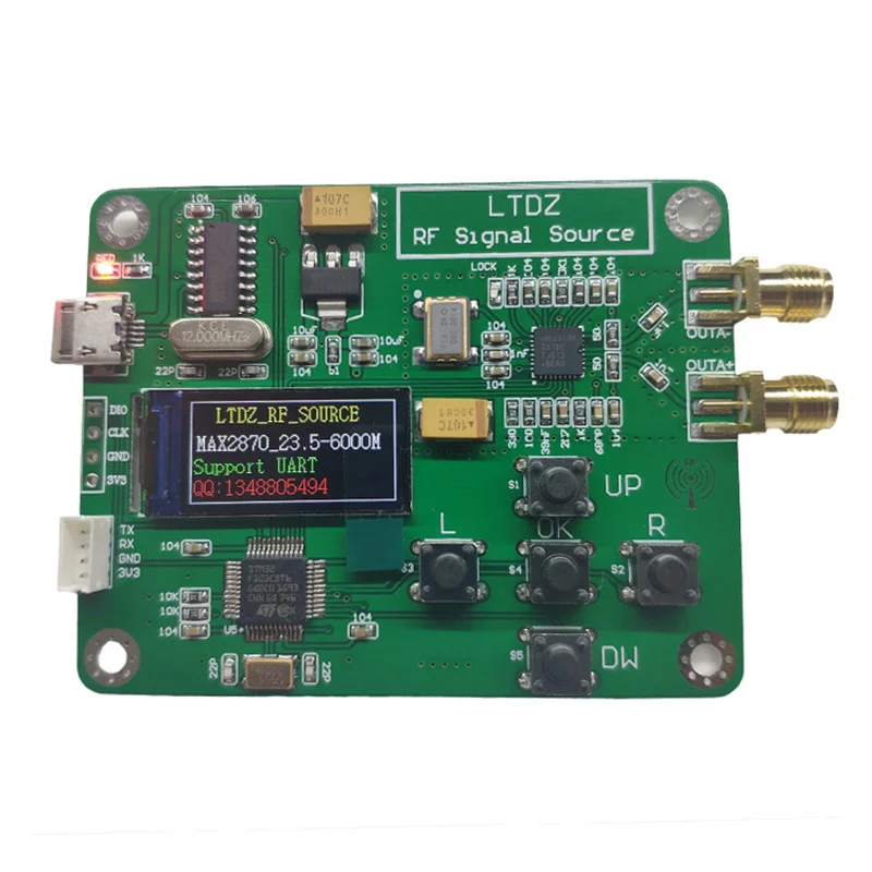 LTDZ MAX2870 STM32 23 5 6000 МГц модуль источника сигнала в USB режимы Частотный аксессуар