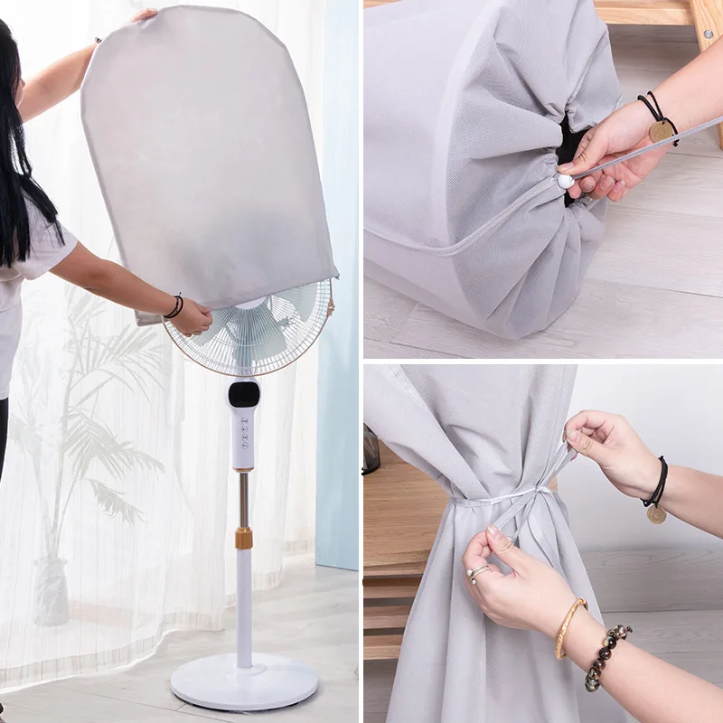 Electric Fan Dust Cover All-inclusive Household Vertical Floor-standing Electric Fan Waterproof and Anti-aging Round dust cover fan cover