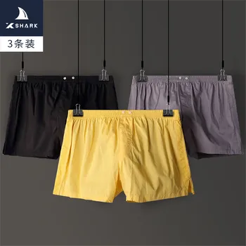 

Large Size Men's Home Pants Cotton Breathable Mid-Waist Men's Underwear Lard-Bucket Fat Mid-Waist Casual Shorts