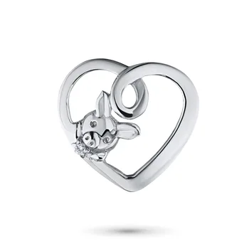 

Pendant made of white gold with diamond e0901pd04200878