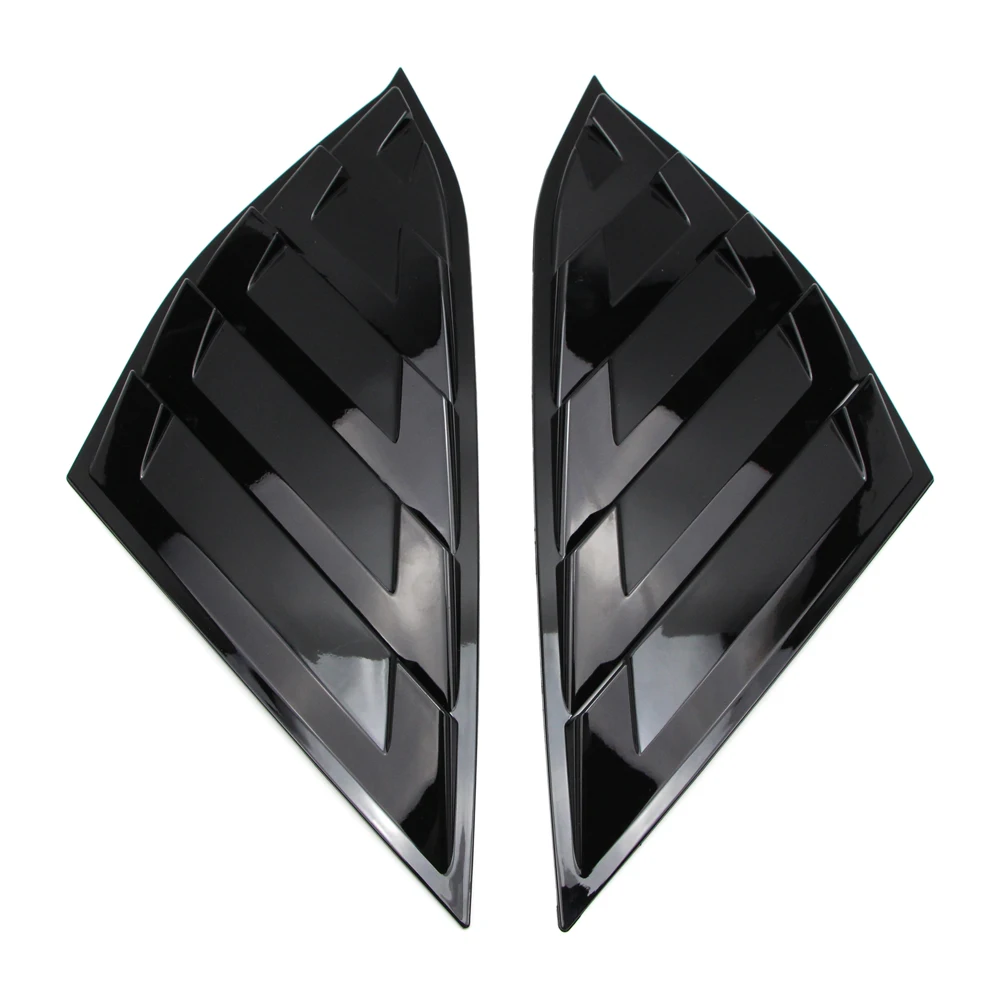 For Honda Accord 2018-2020 Side Vent Window Quarter Louver Cover Glossy Black For Honda Accord 2018-2020 Side Vent Window Quarter Louver Cover Glossy Black