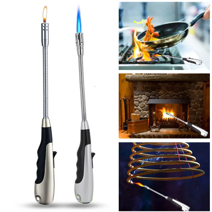 Зажигалка фонарь струйные зажигалки 360 градусов регулируемые зажигалки для кухни барбекю камин GHS99
