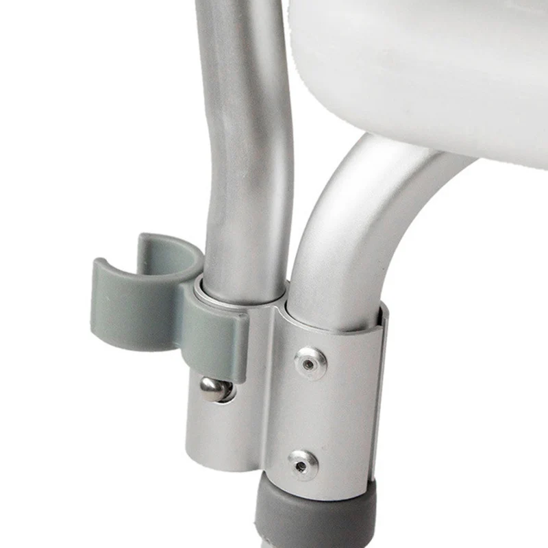  Adjustable Height Bath Shower Chair with Handrail NonSlip Toilet Stool Seat Safety Aid Older Pregna