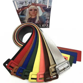 

2019 Leather belt unisex belt casual fashion wild belt