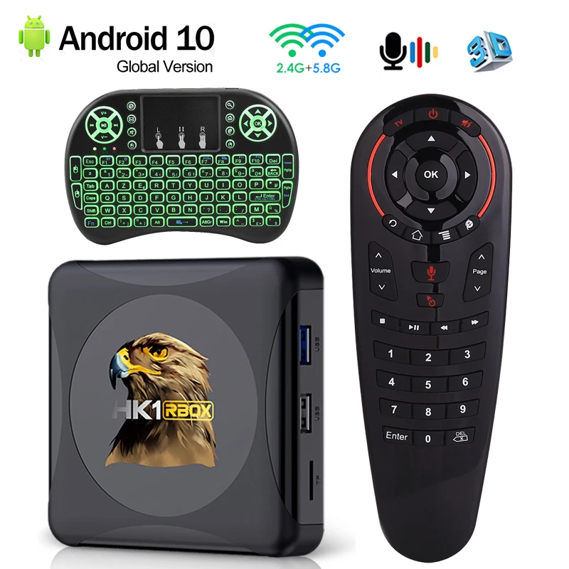 

HK1 RBOX R1mini Smart TV Box Rockchip RK3318 Android10 Wireless 2.4G&5.0G Dual WIFI BT4.0 4GB 64GB 4K HD Set Top Box PK R1