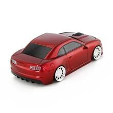 Офисная оптическая мышь пластиковая классная Беспроводная мини-мышь для ноутбука с 3 клавишами в форме машины 2,4 ГГц USB приемник компьютерная игровая домашняя