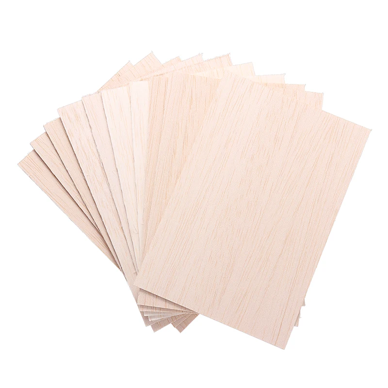 5pcs 1/1.5/2/3/4/5/6/8 mm  Thickness  Wood Sheets Wooden Plate for House Ship Craft Model DIY