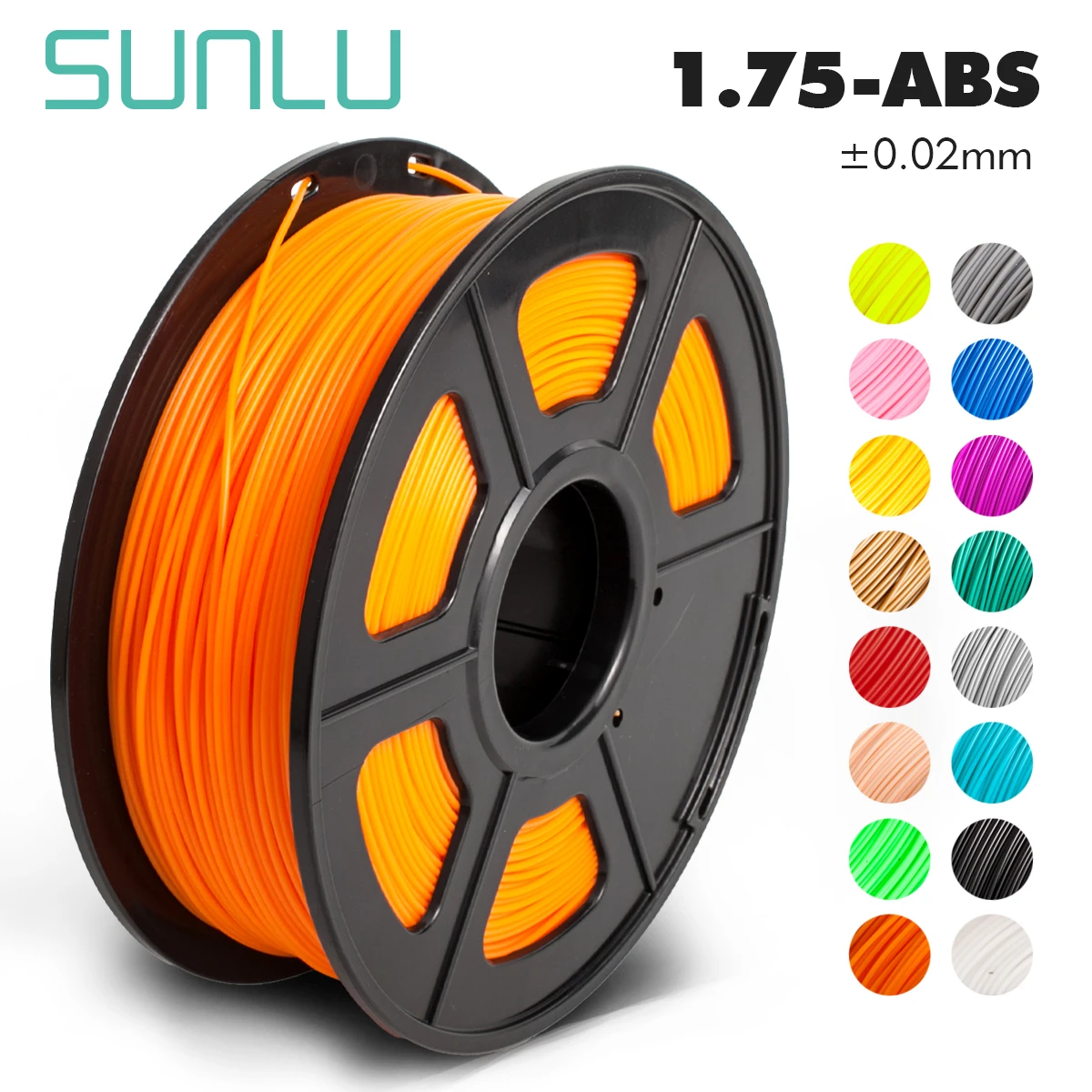 

SUNLU ABS Filament 1.75mm 1kg/Roll 2.2lb Spool With 26 Colors For Adults Diy And Creation